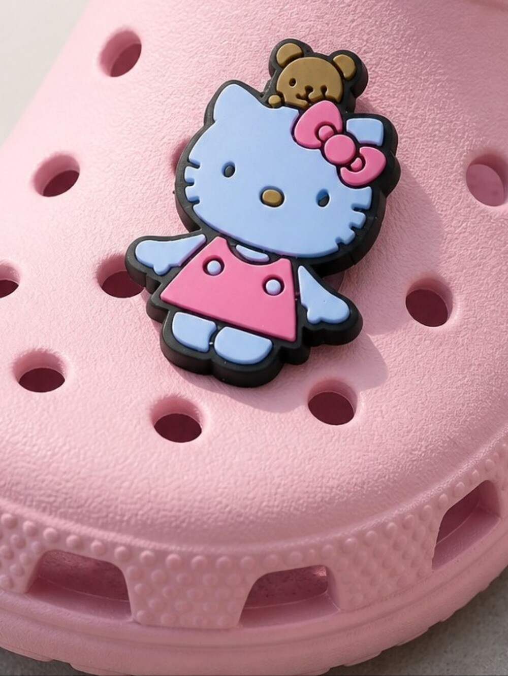 Hello Kitty 🌟 Croc Charms Jibbitz Style Shoe Jewelry Red Strawberry 🍓